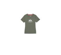 Alpha Industries New Basic Big Logo T-Shirt Größe L Grün