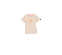 Alpha Industries New Basic Big Logo T-Shirt Größe M Beige
