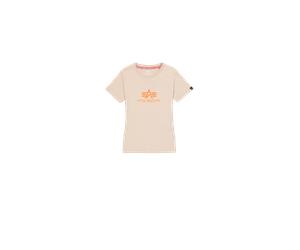 Alpha Industries New Basic Big Logo T-Shirt Größe M Beige