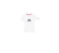Alpha Industries New Basic Big Logo T-Shirt Größe XS Weiß