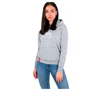 Alpha Industries New Basic Hoody Grau,Silber Damen L Grau,Silber L