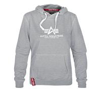 Alpha Industries New Basic Hoody Wmn (Sale) grey heather, Größe XS, Herren, Baumwolle