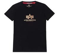 Alpha Industries Basic Foil Print Short Sleeve T-shirt Schwarz S Frau (Herstellerartikelnummer: 196051FP-365-S)