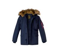 ALPHA INDUSTRIES Parka Herren Mikrofaser blau, XXL