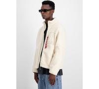 Alpha Industries Sherpa Zip-Jacket Größe XL - Weiß