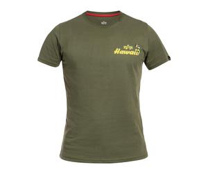 Alpha Industries - Pearl Harbor Back Print T-Shirt - Dark Olive XXL