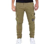 Alpha Industries Petrol Patch Hosen 32 Olive