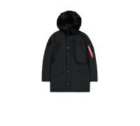 Alpha Industries Damen Polar Jacket Winterjacke, All Black, 46