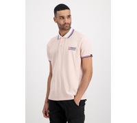 Alpha Industries Polo Contrast (100% Baumwolle) hellorange Herren, Größe XL