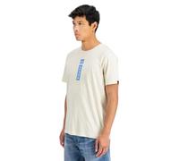 Alpha Industries Alpha Puff Print T-Shirt Größe M Weiß