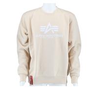 Alpha Industries Pullover Basic (Baumwolle) Sweater jet stream weiss/weiss Herren, Größe L