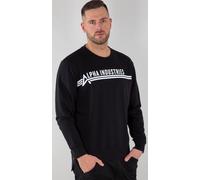 Alpha Industries Pullover, schwarz-weiss, Größe S für Männer