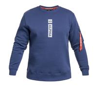 Alpha Industries Alpha Puff Print Sweatshirt Größe S Lila