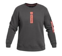Alpha Industries - Reflective Print Sweater - Sweatshirt - Vintage Grey S