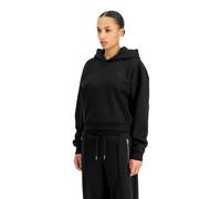 Alpha Industries Damen Rhinestone World Logo Hoodie, Black, XS