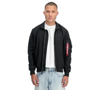 Bomberjacke ALPHA INDUSTRIES "Ripstop Flying Jacket Light", Herren, Gr. L, schwarz, Shell: 100% Nylon. Lining: 100% Polyester, Jacken Bomberjacke (54912433-L) schwarz