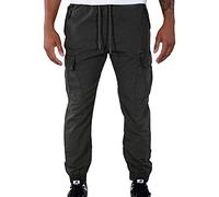 Alpha Industries Herren Cargohose Ripstop Jogger greyblack 3XL