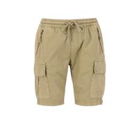 Sweatshorts ALPHA INDUSTRIES "ALPHA Men - Cargo Shorts Ripstop Jogger Short" Gr. S, Normalgrößen, beige (sand) Herren Hosen Shorts (10255629-S)
