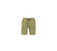 Sweatshorts ALPHA INDUSTRIES "ALPHA Men - Cargo Shorts Ripstop Jogger Short" Gr. 3 XL, Normalgrößen, grün (olive) Herren Hosen Shorts (96299325-XXXL)