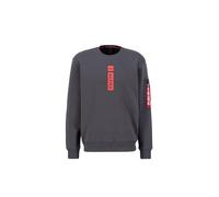 Sweater ALPHA INDUSTRIES "Alpha PP Sweatshirt", Herren, Gr. M, grau (vintage grau), Obermaterial: 80% Baumwolle, 20% Polyester, regular fit, Sweatshirts Sweater (20827734-M) vintage grau