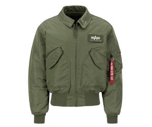 Alpha Industries Sage Green Herren L Alpha Industries CWU 45 Jacket
