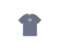 Alpha Industries Satin Logo T-Shirt Größe S Blau