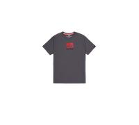 Alpha Industries Satin Logo T-Shirt Größe XS Grau
