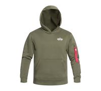 Alpha Industries - Signature Back Print Sweatshirt - Sage Green M