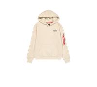 Alpha Industries Signature Backprint Hoodie Größe M Weiß