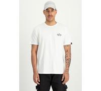 Alpha Industries - Signature BP White - T-Shirt - Weiß - M - 100% Baumwolle Weiß M