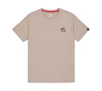 Alpha Industries - Camo Logo Puff Print Back Print T-Shirt - Vintage Sand S