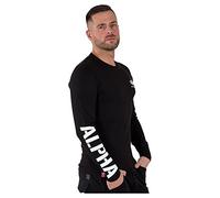 Alpha Industries Sleeve Print Heavy LS Longsleeve für Herren Black