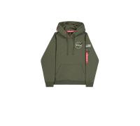 Alpha Industries Herren Hoodie Space Shuttle dark.olive XL