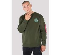Alpha Industries Space Shuttle Sweater Sweatshirt für Herren Dark Green
