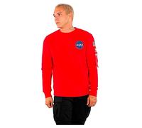 Alpha Industries Space Shuttle Sweater Sweatshirt für Herren Speed Red