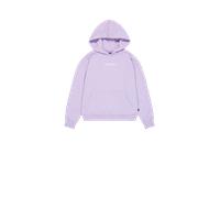 Hoodie ALPHA INDUSTRIES "Studio Edition Backprint Hoodie W", Damen, Gr. L, lila (pale violet), Obermaterial: 80% Baumwolle, 20% Polyester, loose fit, Sweatshirts Hoodie (14340018-L) pale violet
