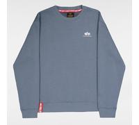 Alpha Industries Sweater Crewneck Small Logo Denim Blue M