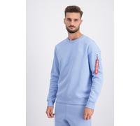 Alpha Industries - Unisex EMB Sweater Sweatshirt für Männer - Größe XS - Hellblau