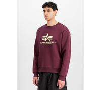 Alpha Industries Basic Big Logo Sweatshirt Größe S Rot