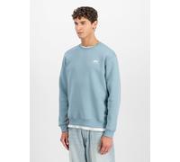 Alpha Industries Basic Sweater Small Logo Sweatshirt für Herren Greyblue