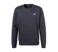 ALPHA INDUSTRIES Sweatshirt Herren Comfort Fit Rundhals Baumwolle blau, L