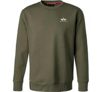 Alpha Industries Basic Sweater Small Logo Sweatshirt für Herren Dark Olive