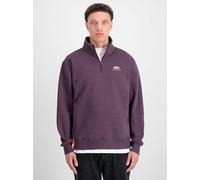 Sweater ALPHA INDUSTRIES "Alpha Industries Men - Sweatshirts Half Zip SL" Gr. XL, lila (plum) Herren Sweatshirts (51345402-XL) plum