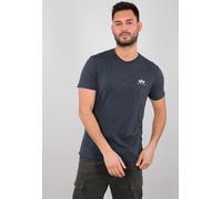 Alpha Industries T-Shirt Basic Small Logo Navy Blue-M