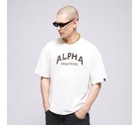 T-Shirt ALPHA INDUSTRIES "Alpha Industries Men - T-Shirts College T" Gr. S, weiß (white) Herren Shirts (79106910-S) white