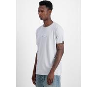 T-Shirt ALPHA INDUSTRIES "Alpha Industries Men - T-Shirts Metal Plate T" Gr. 3XL, grau (pastel grey) Herren Shirts T-Shirts (92053516-XXXL) pastel grey