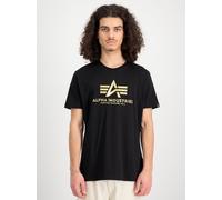 Alpha Industries T-Shirt mit Label-Print in Black, Größe XL
