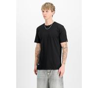 Rundhalsshirt ALPHA INDUSTRIES "Label T BP", Herren, Gr. XL, schwarz, schwarz, Single Jersey, Obermaterial: 100% Baumwolle, bedruckt, regular fit normal, Rundhals, Shirts (62459043-XL) schwarz, schwar