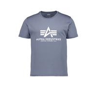 T-Shirt ALPHA INDUSTRIES "Basic T-Shirt BL", Herren, Gr. XL, blau (denim blau), Obermaterial: 100% Baumwolle, Shirts T-Shirt (54655344-XL) denim blau