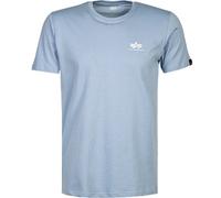 Alpha Industries Basic T Small Logo T-Shirt für Herren Light Blue